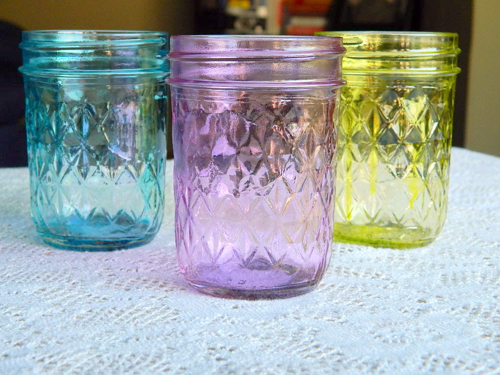 Colored Glass Mason Jars