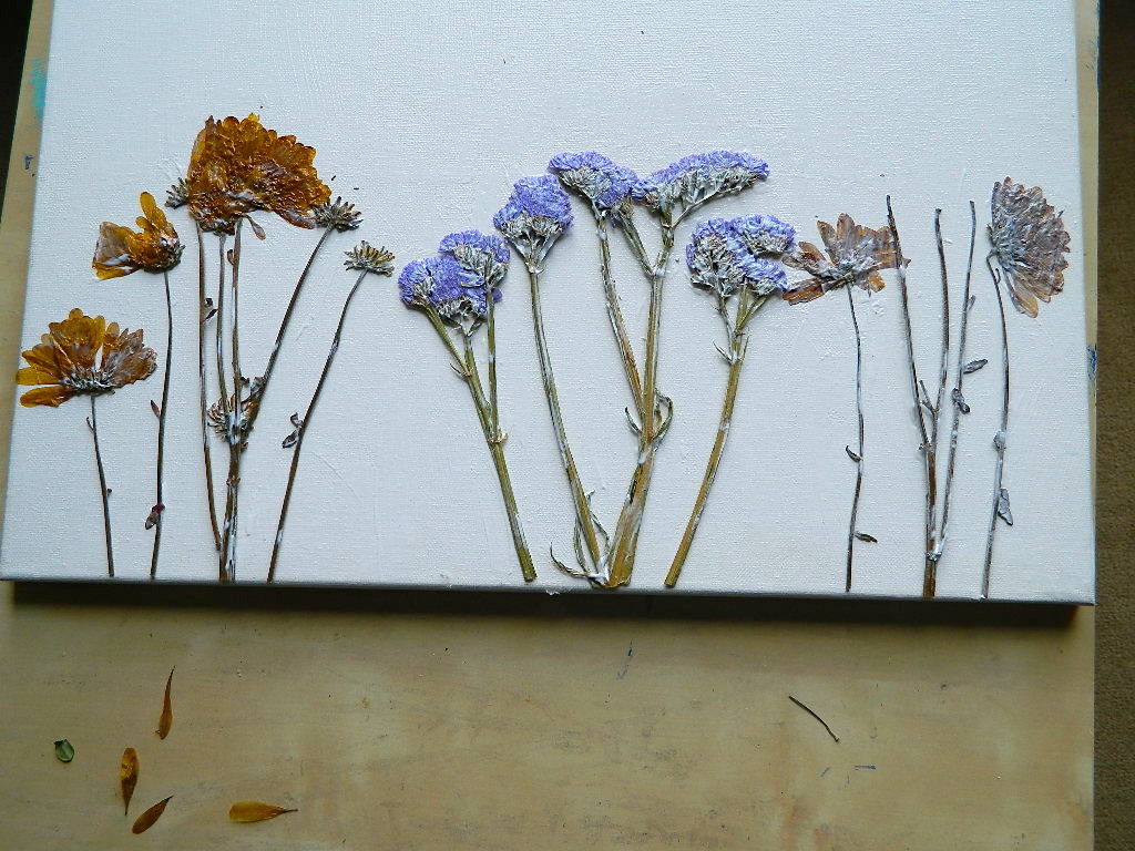 Dried Flower Canvas Wall Art Fair Robin Revival