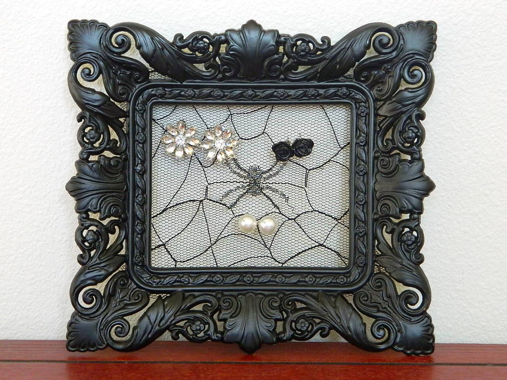 Lace Picture Frame Earring Holder Fair Robin Revival
