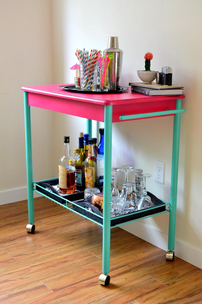 Tattooed Martha’s Bar Cart Makeover