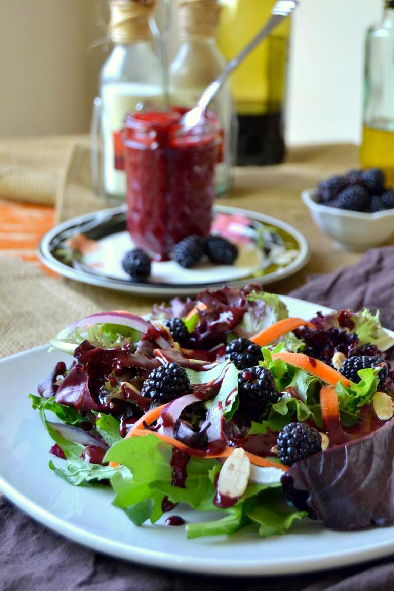 Mixed Greens Salad with Blackberry Vinaigrette