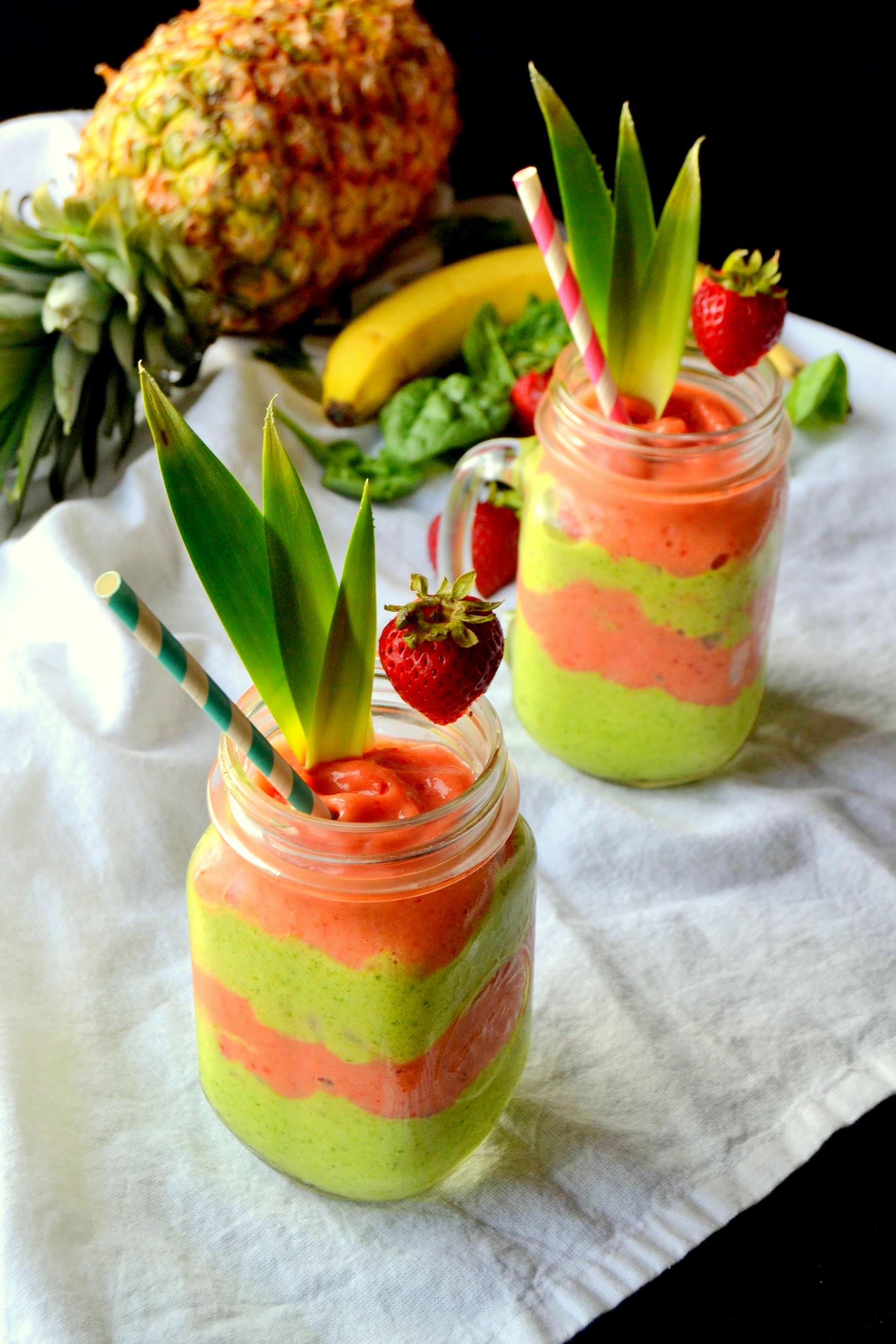 Layered Tropical Smoothies